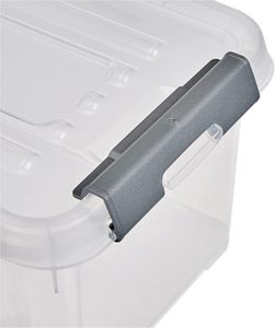 Large Volume Home Storage Boxes & Bins Transparent Plastic Stackable Kids Toys and Clothes Storage Box <b>Containers</b> with Wheels - Product Image 2