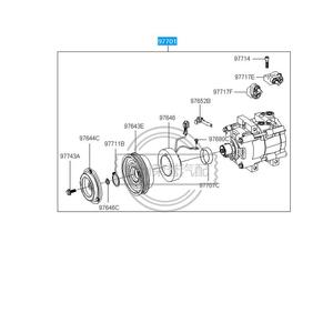 <span class=keywords><strong>97701</strong></span>-26300new hs18 AC máy nén <span class=keywords><strong>97701</strong></span>-3a682-3a670-<span class=keywords><strong>26300</strong></span> cho động cơ 2.7 2.0 - Product Image 1
