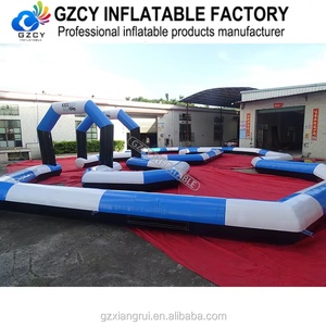 Piste de course gonflable en PVC personnalisée et portable, installation facile pour des jeux sportifs passionnants, Zorb Ball, <span class=keywords><strong>mini</strong></span>-voiture, course de karting - Product Image 6