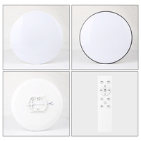 Éclairage moderne intelligent pour la maison Télécommande APP WiFi Commande vocale Plafonnier LED intelligent RVB pour le salon et la chambre à coucher