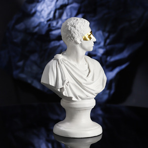 Ornements décoratifs en résine créative <span class=keywords><strong>nordique</strong></span> <span class=keywords><strong>mythologie</strong></span> <span class=keywords><strong>grecque</strong></span> bandeau David Sculpture en plâtre maison galvanoplastie décorative - Product Image 6