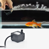 Pompe d'aquarium submersible ultra-silencieuse 300L/H 3W en plastique écologique avec quatre lumières LED latérales et filtre AL-226