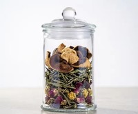 Pot en verre hermétique pour la maison, 750 ml, pour thé, zestes de mandarine, céréales, fruits secs, bonbons, sucre, nouilles, stockage hermétique