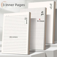 Cahiers en papier kraft lignés personnalisables Wright - Formats A4/A5/B5 - Utilisation au bureau/En bloc-notes/Dans un journal - Cadeau