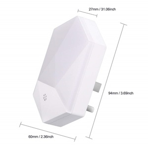 Veilleuse LED, veilleuses intelligentes RGB avec télécommande, à brancher sur le mur, fonction de gradation et de mémoire, 4 modes et 16 couleurs - Product Image 2