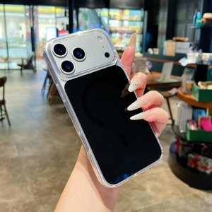 Custodia Magnetica Trasparente di Lusso per <span class=keywords><strong>iPhone</strong></span> 17 Air 17 16 15 14 13 12 <span class=keywords><strong>11</strong></span> Pro Max 16 Plus, <span class=keywords><strong>Cover</strong></span> Antiurto Trasparente <span class=keywords><strong>Arancione</strong></span> - Product Image 5