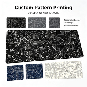Hot Selling Gaming Mous Pad High Quality Topographic <strong>Mouse</strong> Pad Waterproof <strong>Large</strong> Desk Pad Custom Minimalist Style Desk <strong>Mat</strong> - Product Image 2