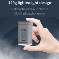 Mini pompe à air portable d'extérieur rechargeable par USB, petite pompe à air sans fil rapide CE 4000Pa avec câble Type-C pour une utilisation dans divers contextes