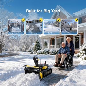 Roboter-Schneefräsenmodul mit Schneererkennungsfunktion, automatischer Batterie-Recycling-Funktion, entfernt bis zu 30 cm Schnee für die Wartung von Einfahrten auf Grundstücksflächen - Product Image 3