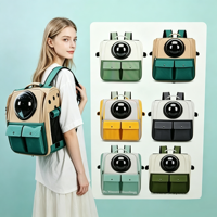 Sac à dos pour animaux de compagnie pliable, respirant, multifonctionnel, de grande capacité, de type capsule spatiale, pour les voyages en plein air, vente en gros