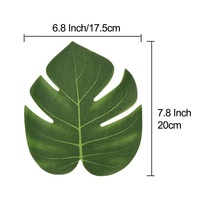 Feuilles de palmier artificielles en soie, décorations sur le thème de la jungle hawaïenne, plage, saison verte