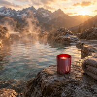 Bougie de massage de haute qualité, faite à la main, à l'huile naturelle, pour le SPA