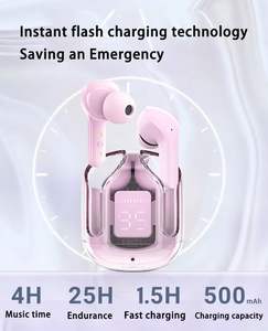 Air 31 <span class=keywords><strong>Bluetooth</strong></span>ヘッドセットLEDディスプレイステレオヘッドセットインイヤーロングラスティングバッテリー付き - Product Image 5