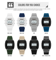 Montre Digitale Solaire SKMEI 2640 en Promotion, Étanche 50M, Affichage Date et Jour, Vente en Gros, Plusieurs Couleurs Disponibles, Design Écologique