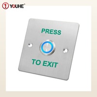 YOUHE Plaque de pression LED pour porte, bouton-poussoir de sortie, kit de verrouillage d'entrée
