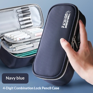 <span class=keywords><strong>Astuccio</strong></span> in Tessuto di Grande Capacità con Lucchetto a Combinazione, Logo Stampato, Portatile per Scuola e Ufficio, Confezione con Vassoio - Product Image 6