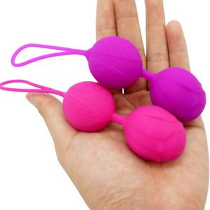 Koro Ben Wa Exercício de Aperto Vaginal Inteligente para Mulheres Brinquedos Sexuais em Forma de Rosa Bolas de Kegel de Silicone - Product Image 1