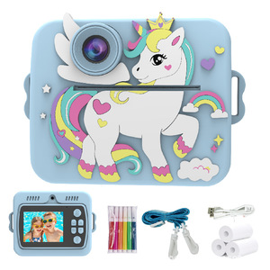 <span class=keywords><strong>Appareil</strong></span> <span class=keywords><strong>photo</strong></span> <span class=keywords><strong>instantané</strong></span> pour enfants <span class=keywords><strong>avec</strong></span> double objectif, impression via application, lecteur MP3, lampe torche LED intégrée, <span class=keywords><strong>écran</strong></span> 2,4 pouces, vidéo Full HD - Product Image 3