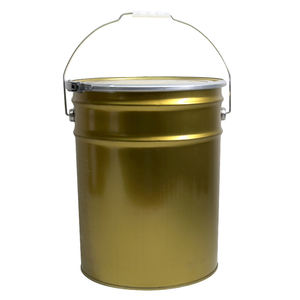 Seau en métal vide de 10 litres et 20 litres avec poignée en métal en <span class=keywords><strong>plastique</strong></span> et couvercle utilisé pour emballer l'encre ou la graisse de peinture - Product Image 2