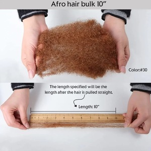 ผมแท้ 100% แบบแอฟโฟรคิงกี้ แบบไม่มีตะเข็บ สำหรับถักเดรดล็อคและถักเปีย - Product Image 6