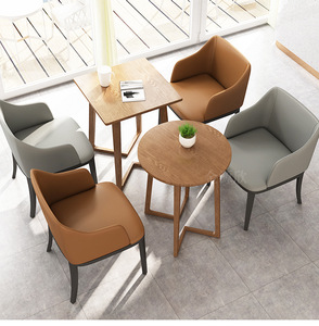 Hiện Đại Rắn Gỗ Bền Nhà Hàng Thương Mại Ăn Uống Sofa Bàn Ghế Kết Hợp Thiết Lập Mật Độ Cao Bọt Quán Cà Phê Món Tráng Miệng Cửa Hàng - Product Image 3