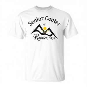 Camiseta Senior Center Of Rainier, camiseta promocional blanca unisex para adultos - Product Image 2
