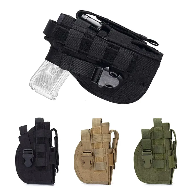 LAMBUL Universal Right Hand Tactical Gun Holster Molle Modular Hunting Belt Pouch for 92FS G17 18 19 1911 P229 etc