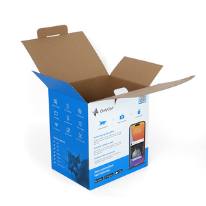 Boîte d'emballage en carton ondulé imprimée en CMJN personnalisée pour dispositif de porte pour <span class=keywords><strong>chat</strong></span> intelligent avec microchip - Product Image 4
