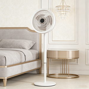 Electric Mechanical Plastic Floor <b>Fan</b> 14 Inch Strong Wind Standing Customizable OEM Auto Rotation <b>Remote</b> Adjustable Height - Product Image 6