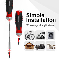 Tournevis à Cliquet Magnétique Geinxurn 12-en-1 de Qualité Industrielle avec Nouvelle Poignée à Rochet 36 Dents, Matériau CRV Personnalisable OEM/ODM