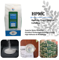 Polvo de Hidroxipropilmetilcelulosa (HPMC) Marca TANGZHI, Grado EIFS, 99.9% de Pureza, Alta Retención de Agua, Anti-Caída, 25kg/bolsa