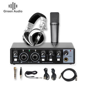 GAX-MD22P コンデンサーマイクと2入力USBオーディオインターフェース：スタジオ・ライブ配信向けポッドキャスト・フィールドレコーディング用オーディオミキサー - Product Image 2