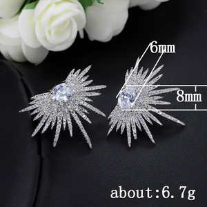Pendientes de Cristal con Diseño de Gota para Mujer, Elegantes y Modernos, para Uso Diario o Fiestas - Product Image 5
