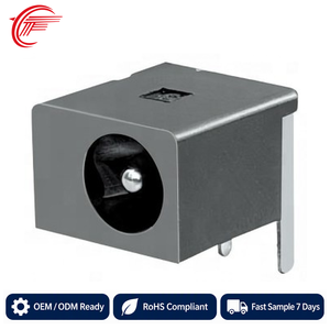 Vente directe d'usine DC-044 RoHS/REACH Matériel PA9T noir Contact <span class=keywords><strong>cuivre</strong></span> Connexions de fils d'alimentation RF PCB - Product Image 1