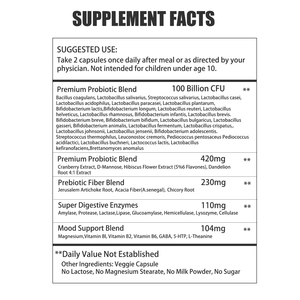 Capsule Probiotiche per Donne OEM ODM con Miscela Probiotica Premium ed Estratto di Mirtillo Rosso, Integratore Alimentare per una Sana Digestione - Product Image 2