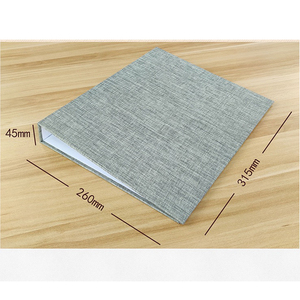 Папка-портфолио A4 Factories Linen с <span class=keywords><strong>3</strong></span> кольцами 1 дюйм, с индивидуальным логотипом, цветными круглыми зажимами, для планировщика, блокнота, пленки, документов - Product Image 3