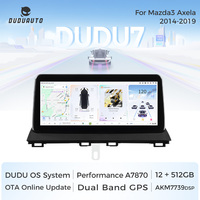 DUDUAUTO Geeignet für Mazda3 Axela 2014-2019 Modifiziertes Android-System Bluetooth Car-Play Navigationsbildschirm