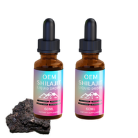 Complément Liquide Pur de l'Himalaya OEM/ODM : Gouttes de Shilajit avec 85 Oligo-éléments