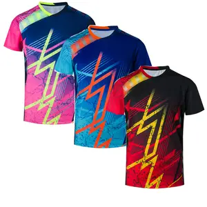 Custom Design Mannen Tennis Sportkleding Quick Dry Badminton Kleding Tennis Shirt
