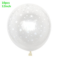 Emay Globos de Látex Transparentes para Fiesta de Graduación, Globos Negros y Dorados de 12 Pulgadas para Año Nuevo