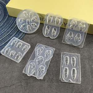 Moules en silicone transparent de qualité alimentaire pour nail art <span class=keywords><strong>japonais</strong></span>, motifs papillon, coquillage, rose, forme rectangulaire pour manucure DIY - Product Image 5