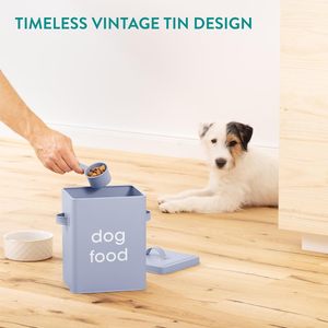 Récipient hermétique pour nourriture pour chiens, capacité de 15 lb et 50 tasses avec cuillère en métal, bac de rangement pour croquettes en métal pour chiens et chats - Product Image 4