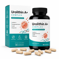 Urolithin A 500mg Complexe avec CoQ10 et Extrait de Grenade pour l'Énergie Cellulaire Marque Blanche OEM ODM 60 gélules Vente en Gros