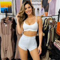 Culotte gainante courte pour femme, effet amincissant, rehausseur de fesses, contrôle abdominal, taille haute, réductrice
