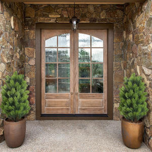 Árboles Topiarios Artificiales de Cedro, Plantas de <span class=keywords><strong>Ciprés</strong></span>, Árbol Perenne Resistente a la Intemperie con Estaca para el Suelo, Arbustos Verdes para Decoración de Exteriores - Product Image 6