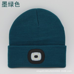 Dệt Kim <span class=keywords><strong>LED</strong></span> Chiếu Sáng 100% Acrylic Len Hat Tuyệt vời Mùa Đông Có Thể Sạc Lại Ấm Sáng Beanies - Product Image 6