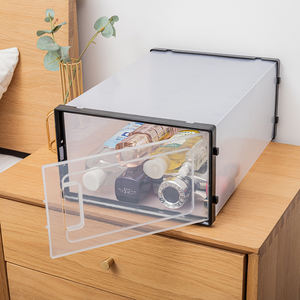 Organizador de Zapatos Transparente de Gran Capacidad, Caja de Almacenamiento Transpirable, Desmontable, Apilable, en Forma de Cubo - Product Image 2