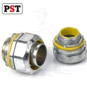 PST Insulated Straight Liquid Tight Connector For Flexible Conduit