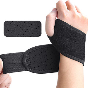 ผ้าพันข้อมือแบบปรับได้รองรับรั้งสนับสนุนฟิตเนสสายรัดข้อมือยกน้ําหนักบรรเทาผ้าพันข้อมือคาร์ปัลพร้อมห่วงนิ้วหัวแม่มือที่กว้างกว่า - Product Image 1