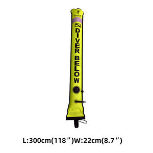 Boyas de Señalización de Superficie para Buceo, Alerta de Buceo, Buzo Abajo, Equipo de Seguridad para Buceo, Visibilidad Colorida, Seguridad, Inflable, SMB - Product Image 3